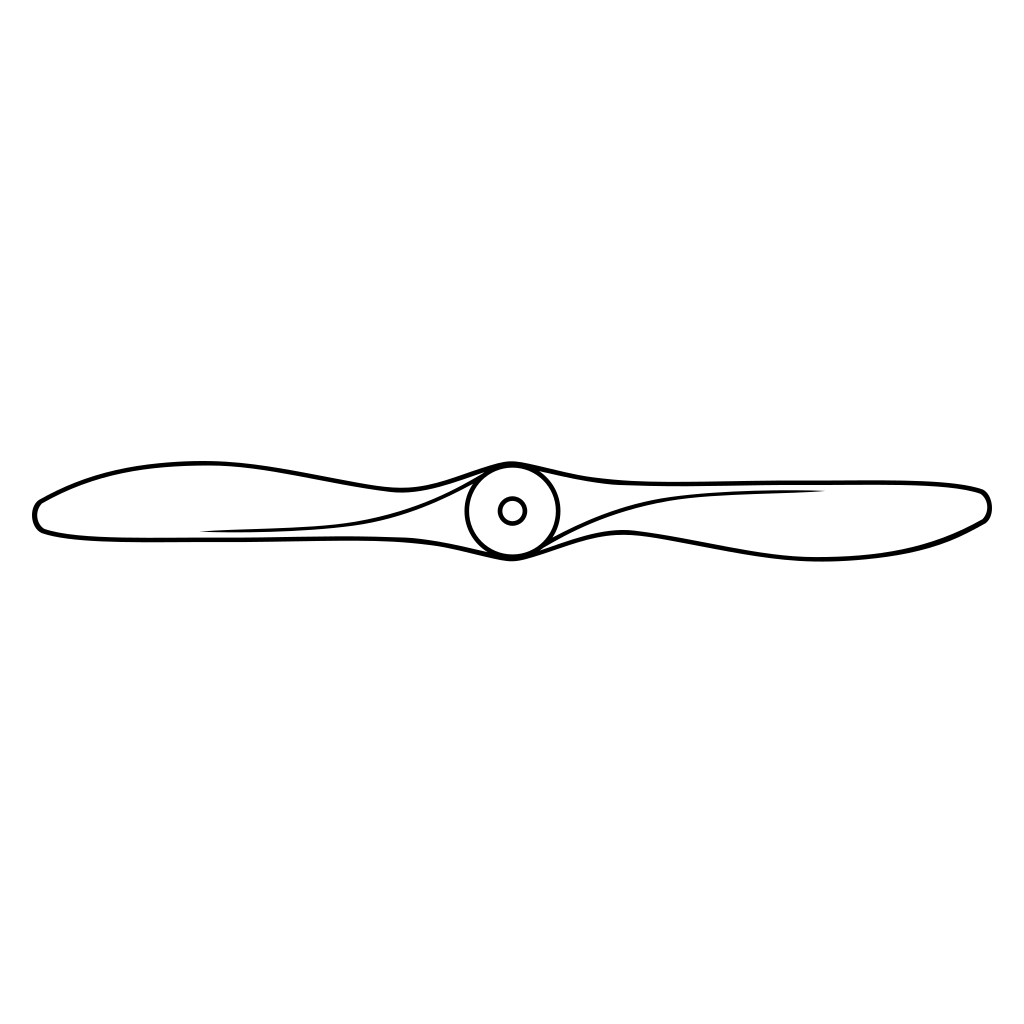 Creative vector design of an airplane propeller for crafting
