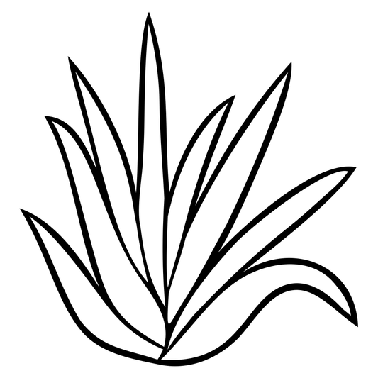 Elegant aloe plant design for cutting machine crafts