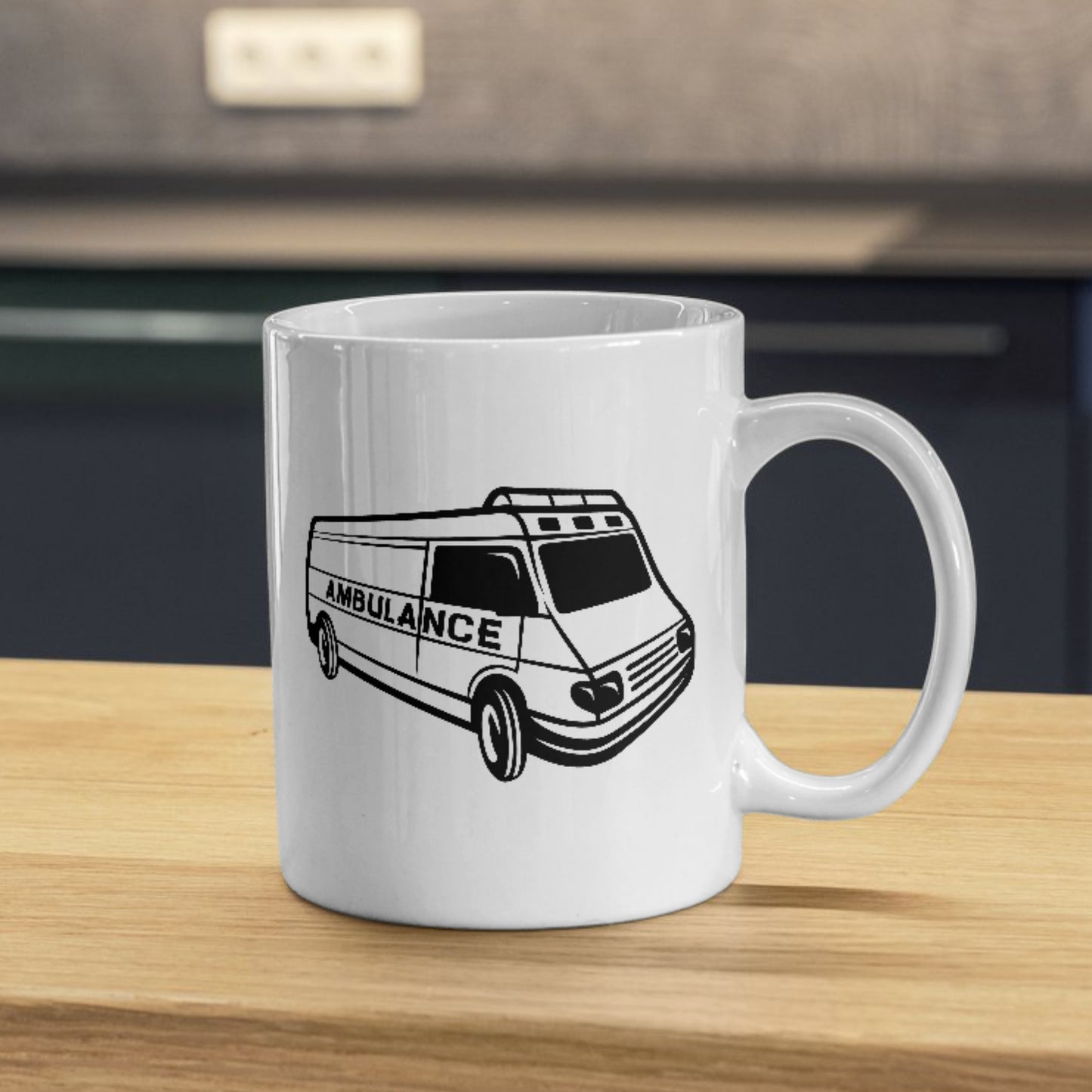 Stylized ambulance van design for crafting enthusiasts
