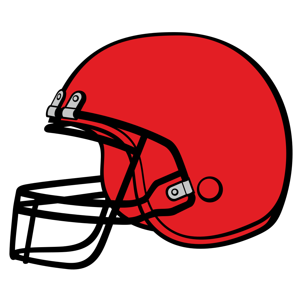 Creative vector svg design of an American football helmet