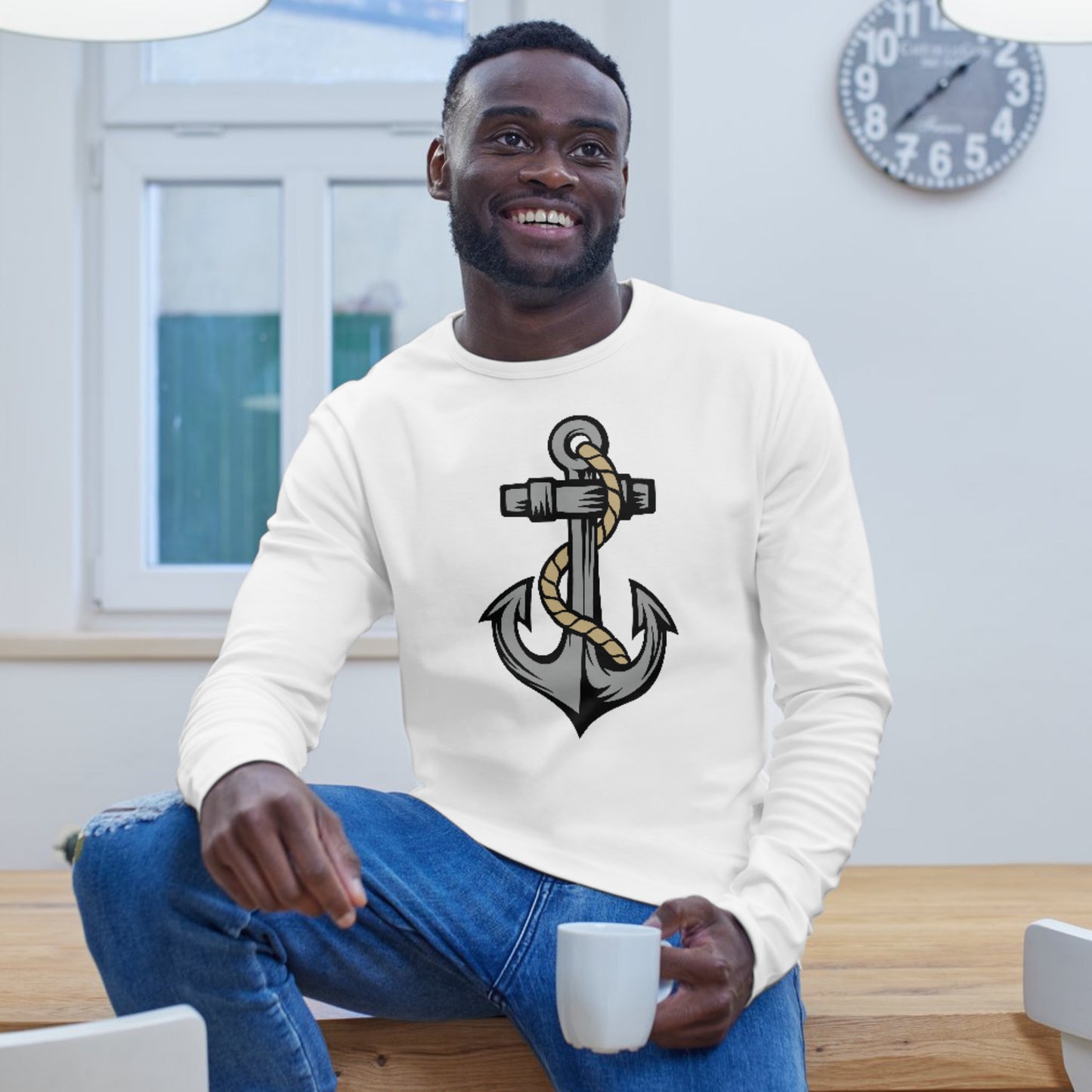 Beautiful anchor design for crafting projects and decor