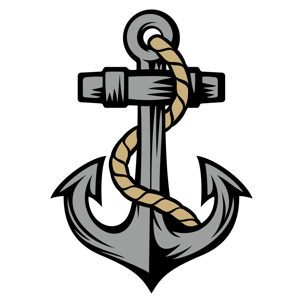 Beautiful anchor design for crafting projects and decor