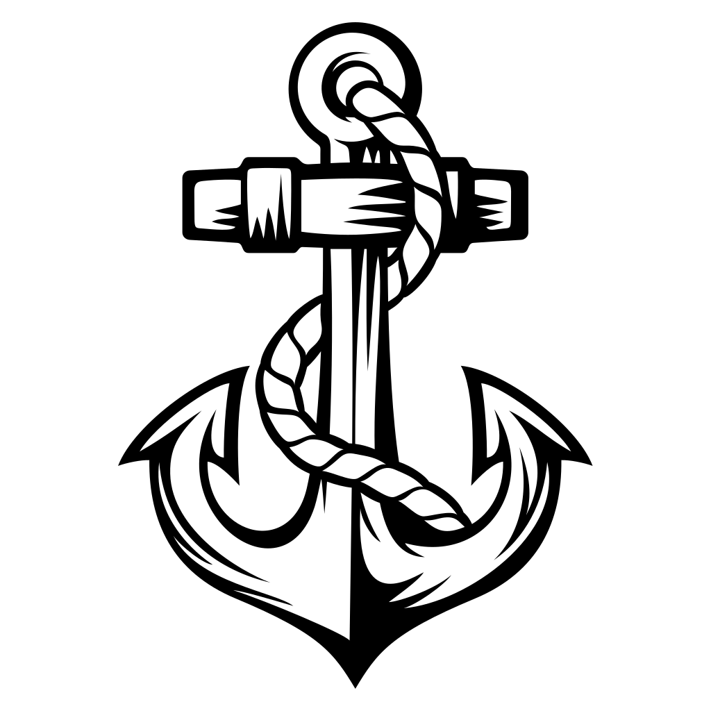 Nautical anchor design for crafting projects