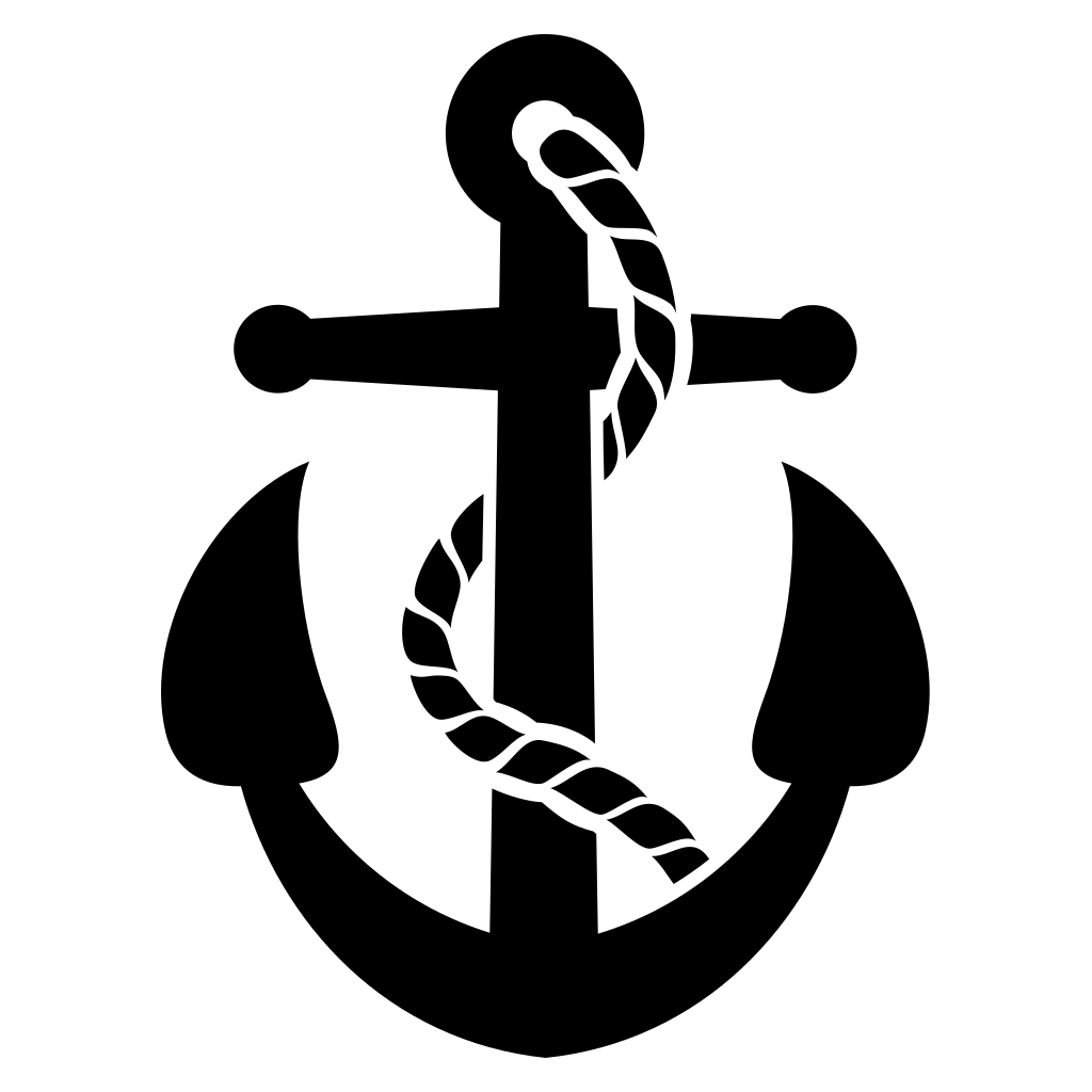 Stylish anchor design for cutting machines and crafts