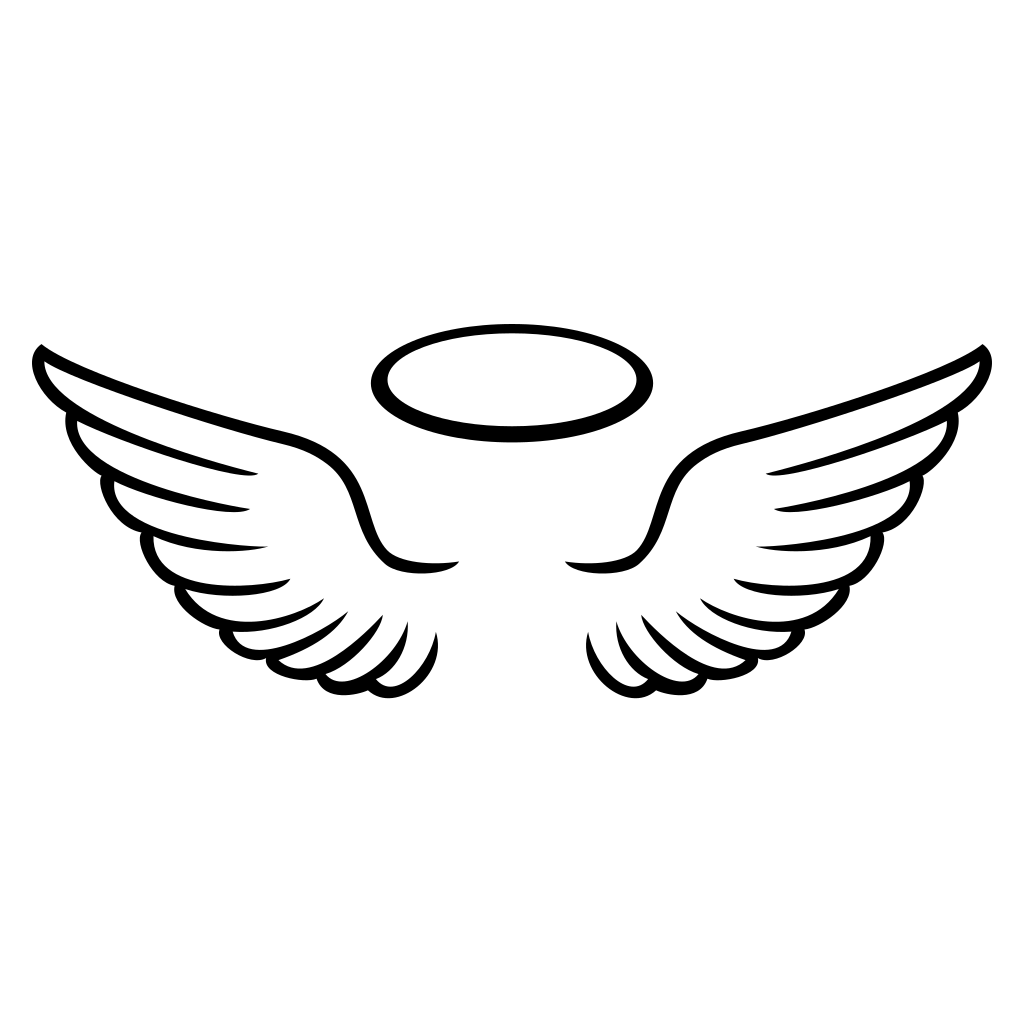 Elegant angel wings design for creative crafting projects