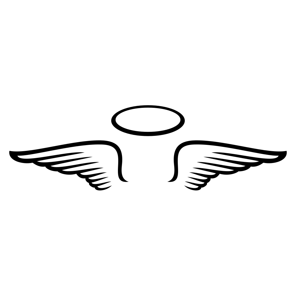 Elegant angel wings vector design for creative projects