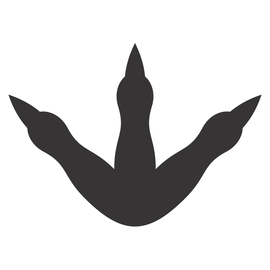 Creative dinosaur footprint design for cutting machines