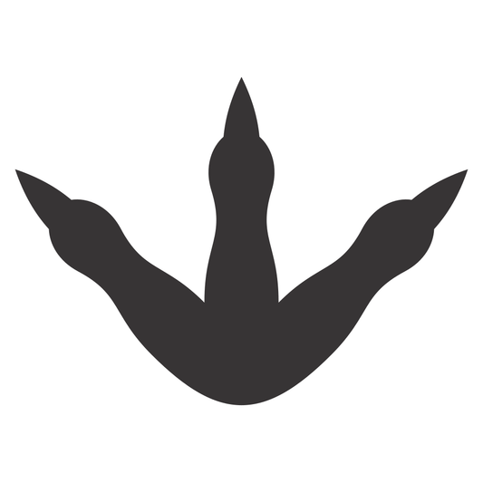 Creative dinosaur footprint design for cutting machines