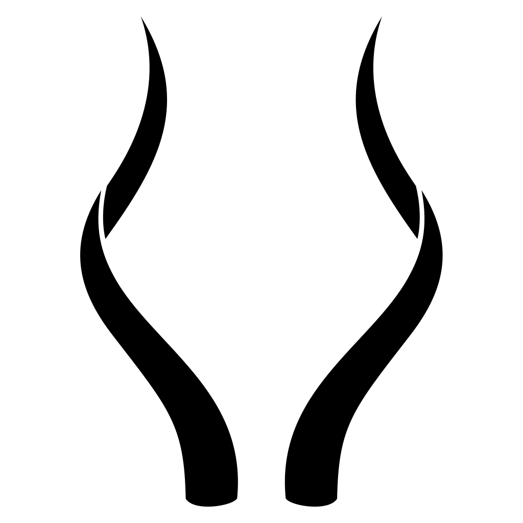 Elegant antelope horns design for creative projects