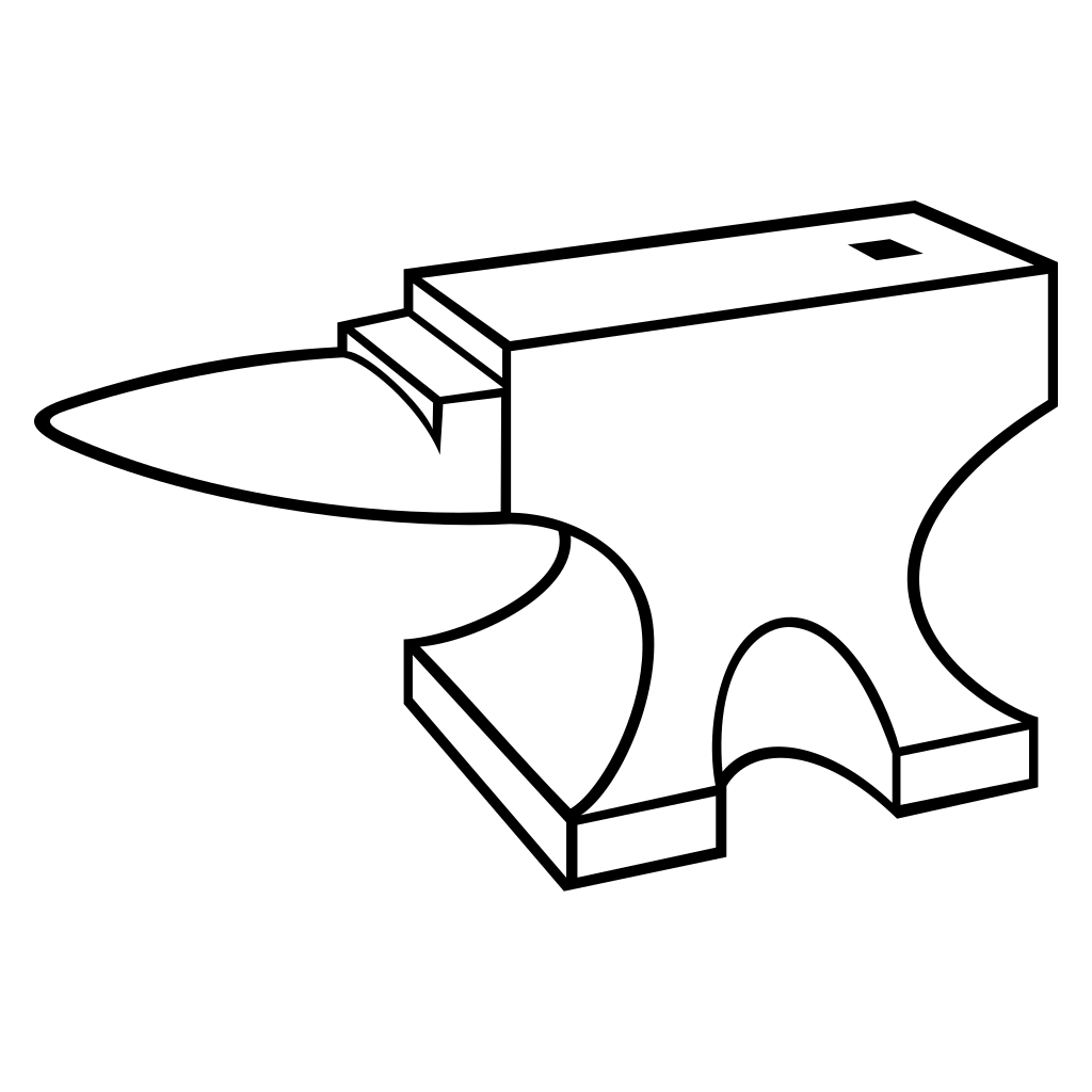 SVG design of an anvil for cutting machines