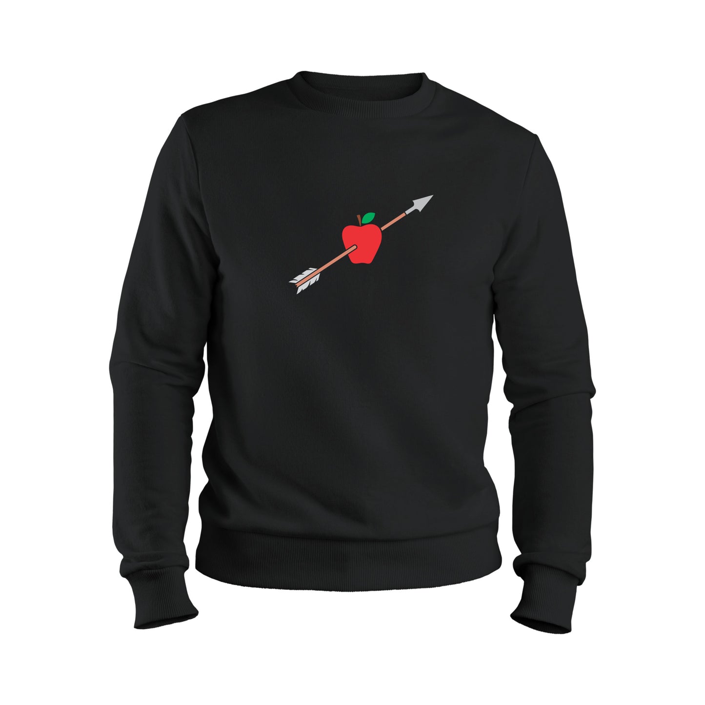 Creative vector design of an apple pierced by an arrow