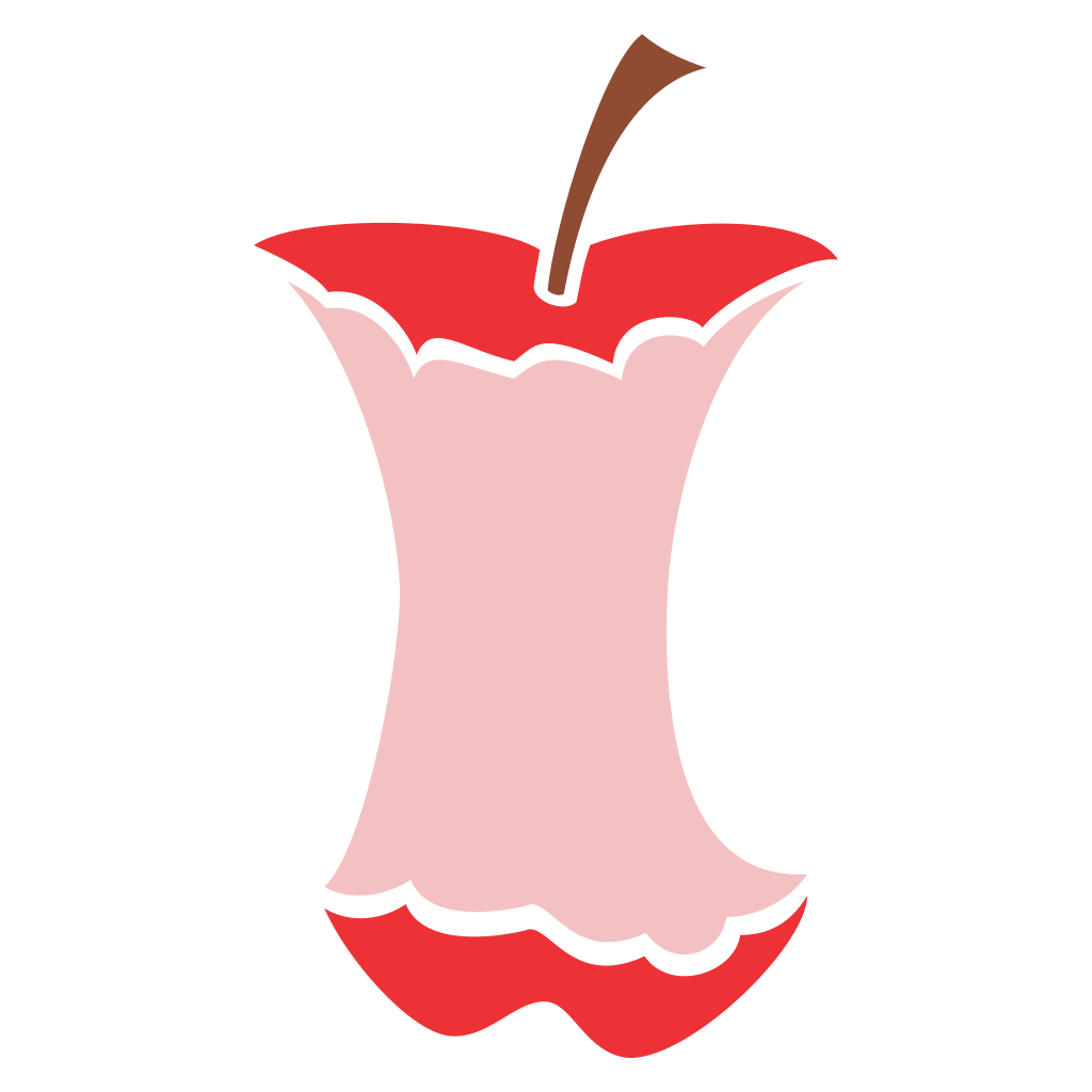 Creative apple core design for cutting machines and crafts