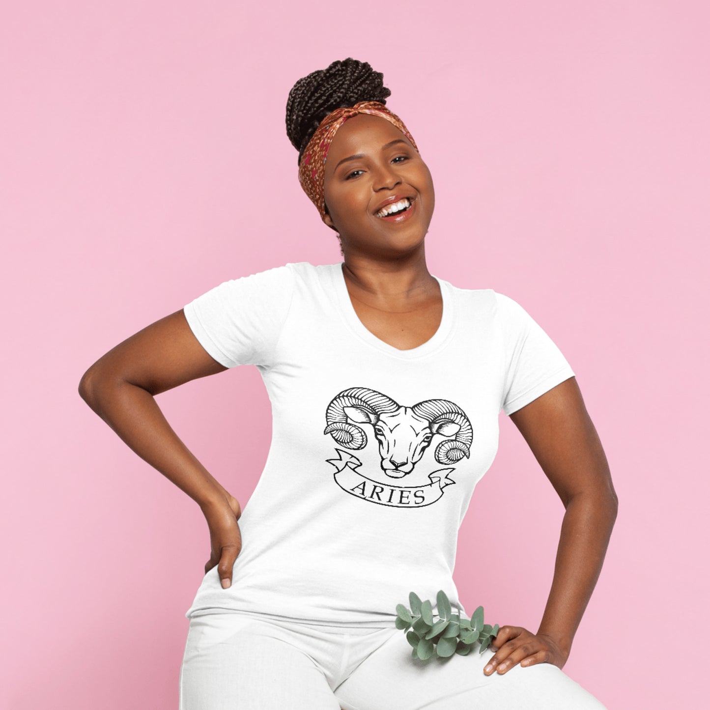 Stylish Aries zodiac design for creative crafting projects