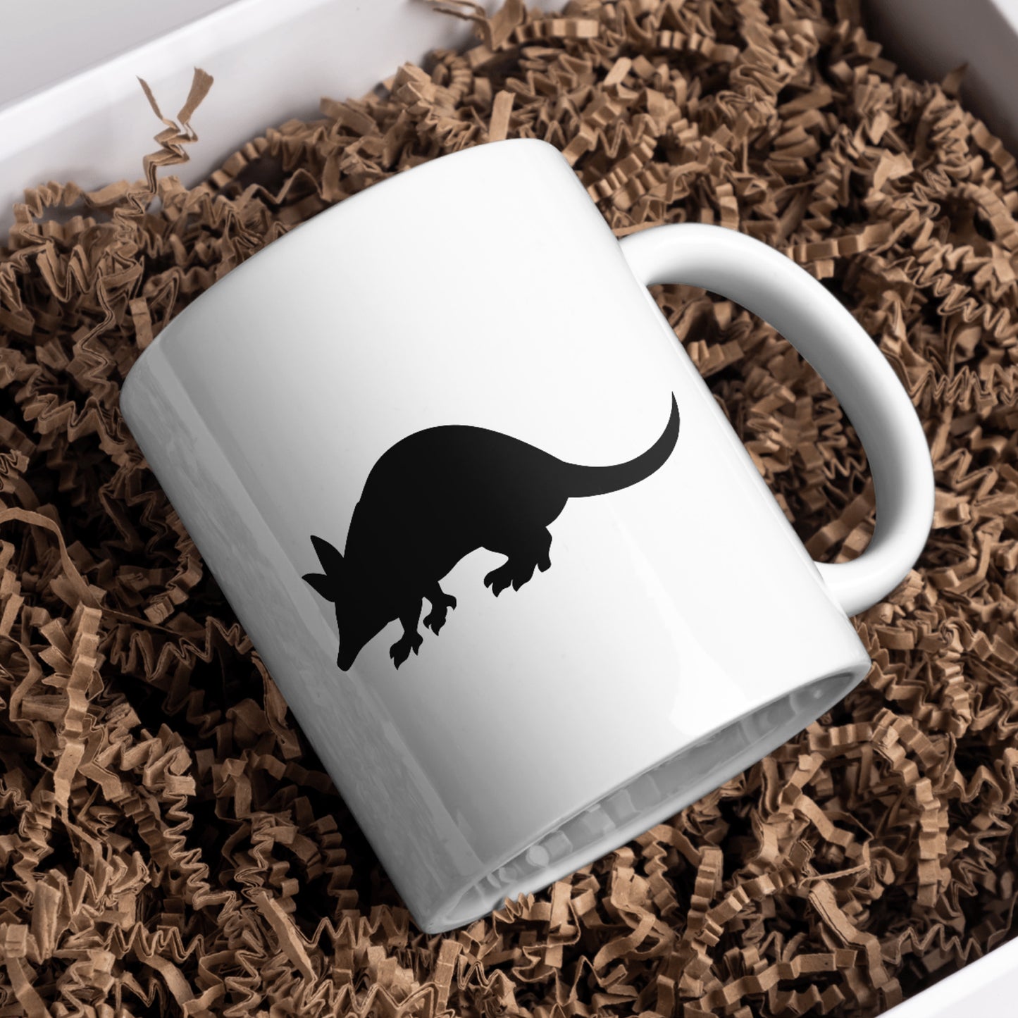 Creative armadillo silhouette design for art and crafting