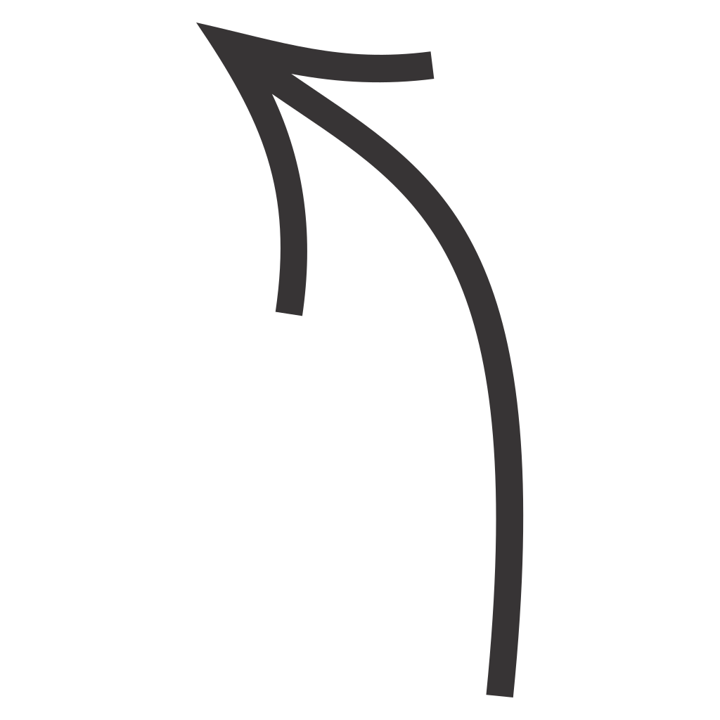 Curved arrow design for crafting and cutting creativity