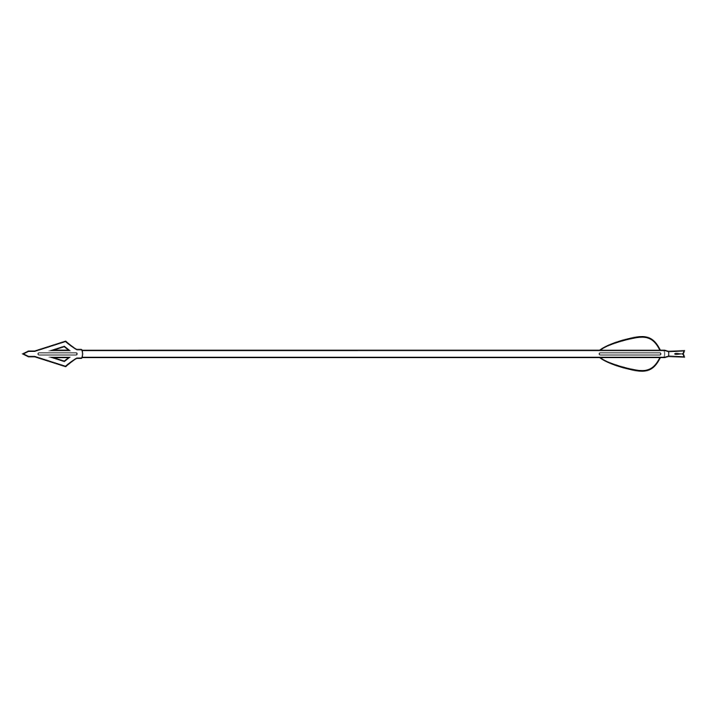 Stylish black and white arrow vector for cutting machines