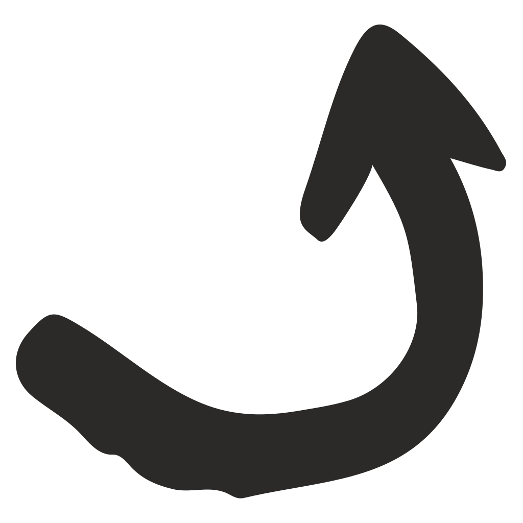 Handwritten arrow design suited for creative projects