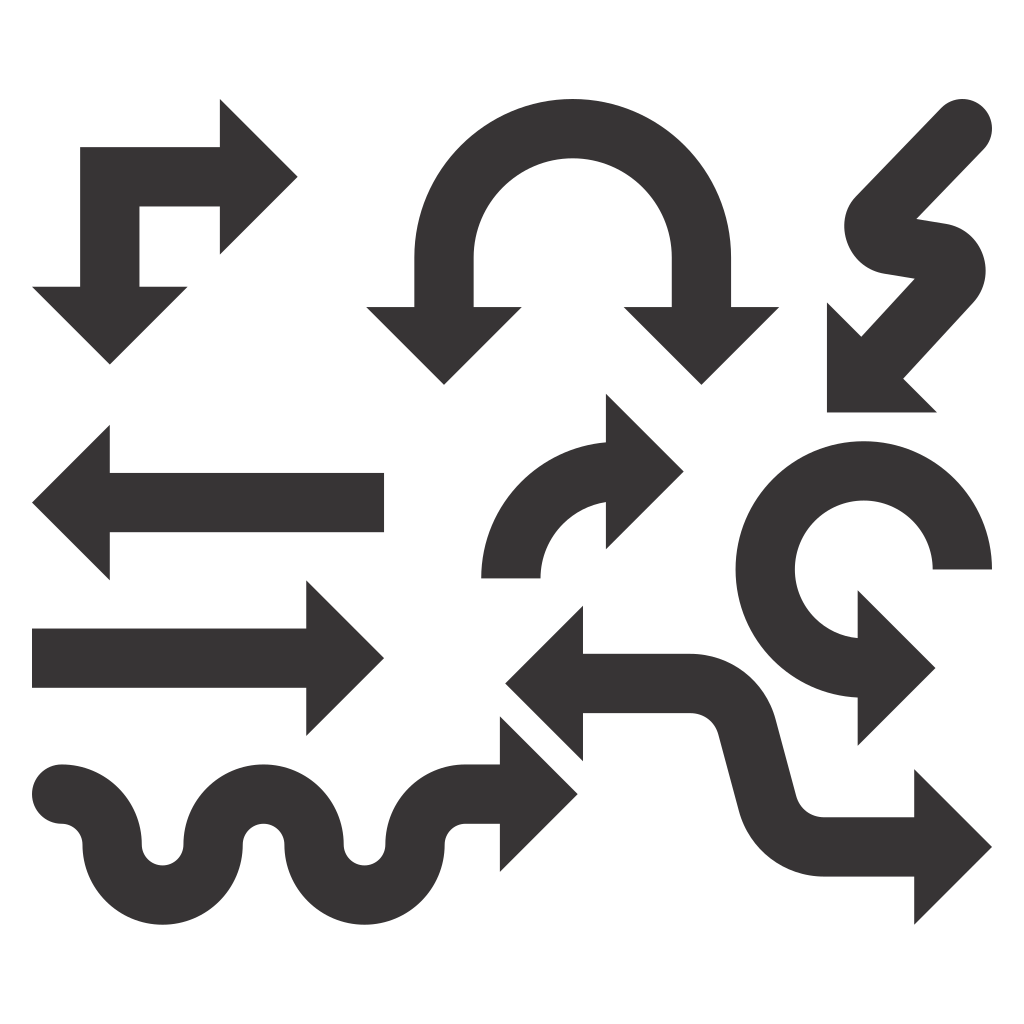 Unique collection of vector arrows for cutting projects