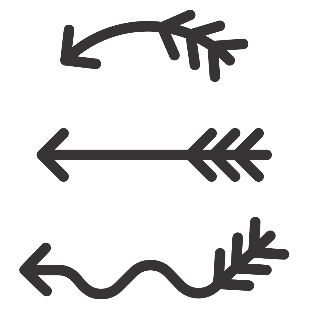 Unique arrows for creative projects with cutting machines