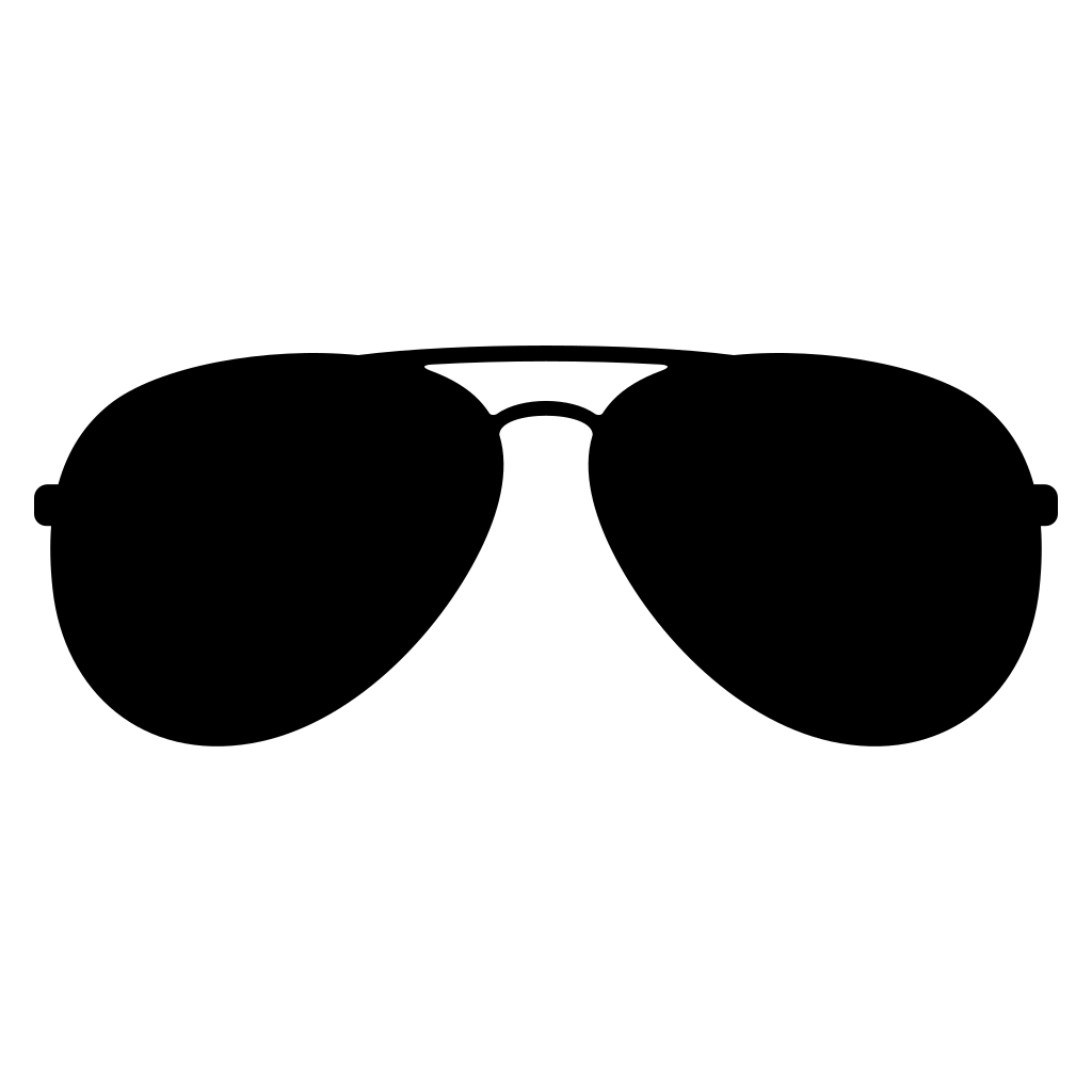 Creative aviator sunglasses vector design for crafting