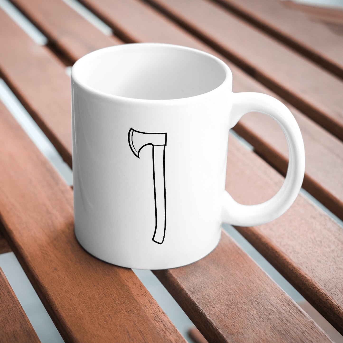 Creative vector graphic of a detailed axe design for crafting
