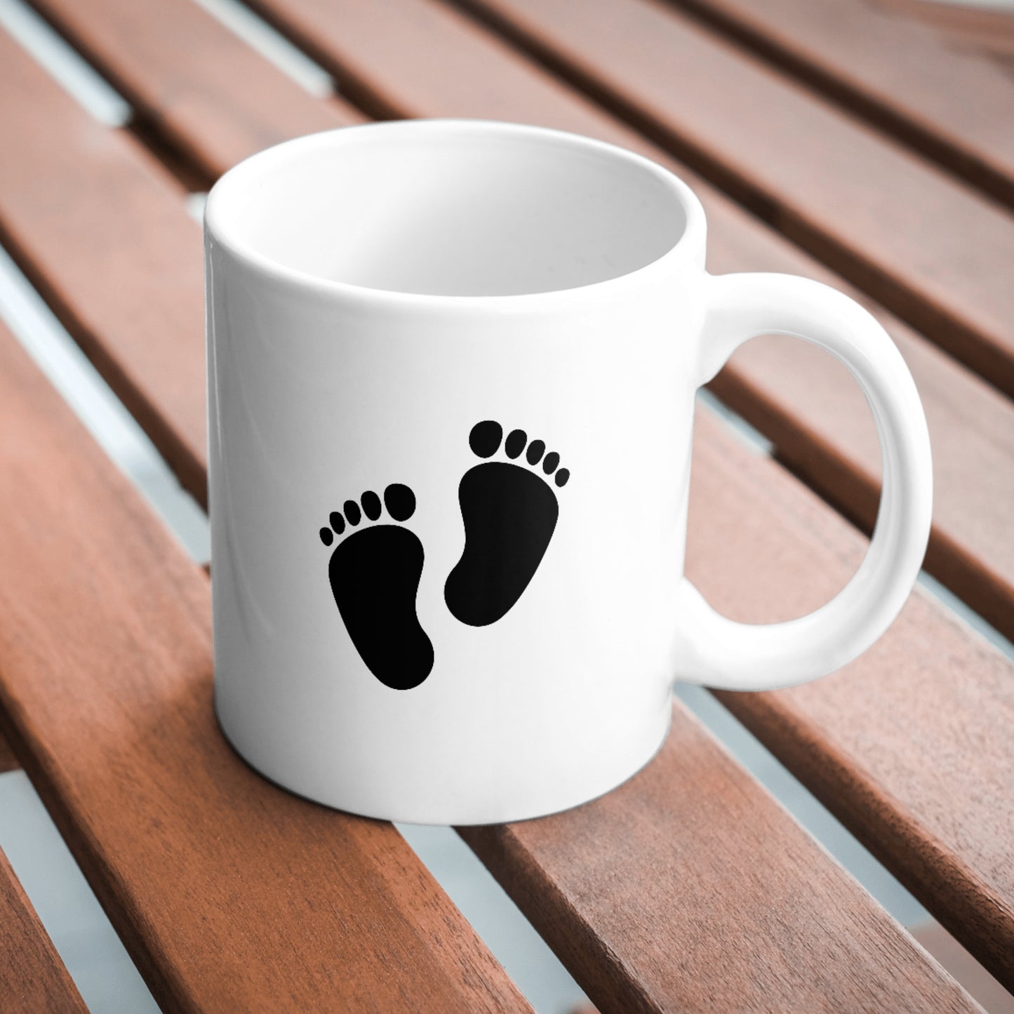 Charming baby footprints design for creative projects