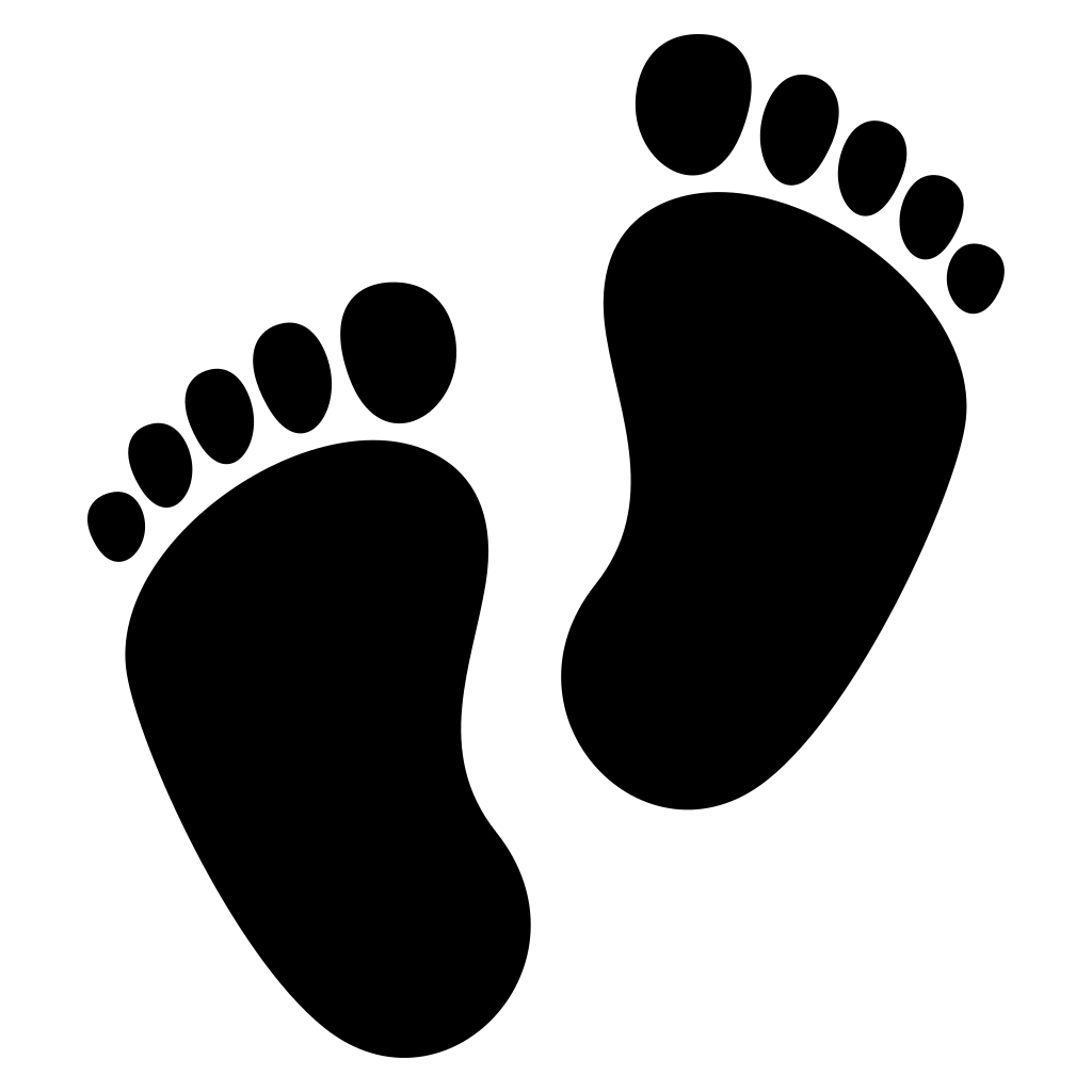 Charming baby footprints design for creative projects