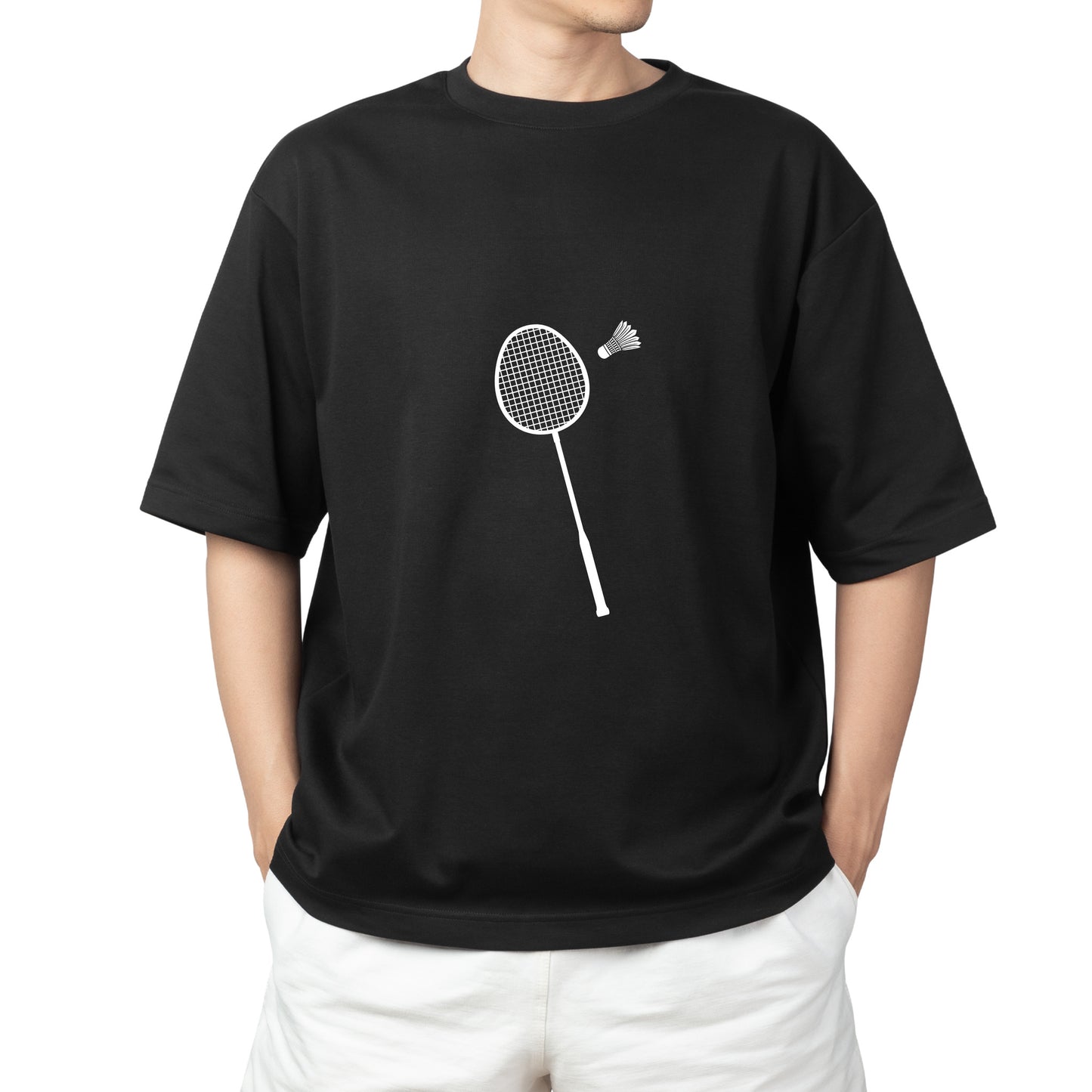 Badminton racket and shuttlecock design for crafting