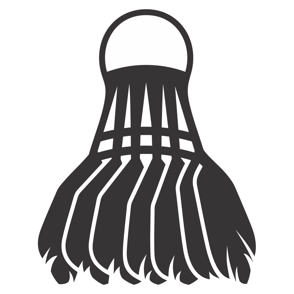 Design for badminton shuttlecock vector for cutting machines