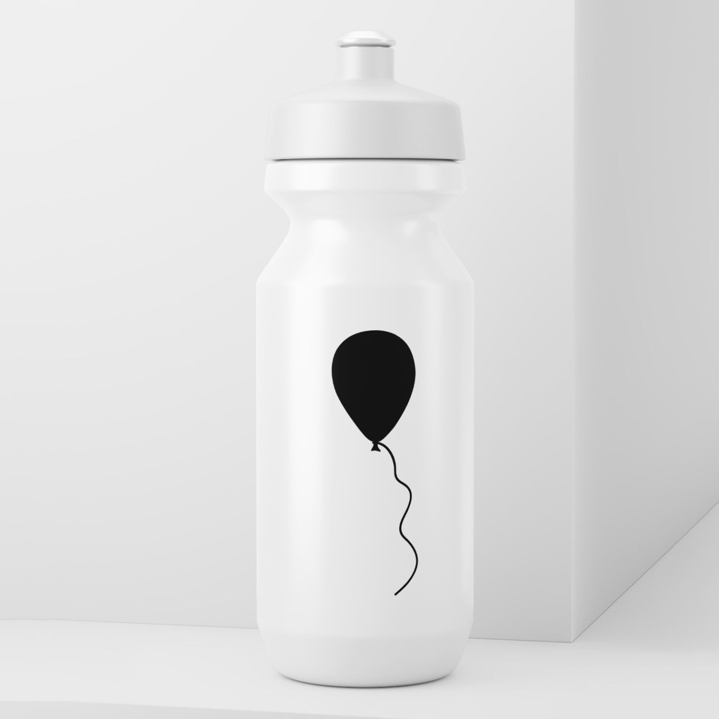 Vector design of a black balloon floating in the air