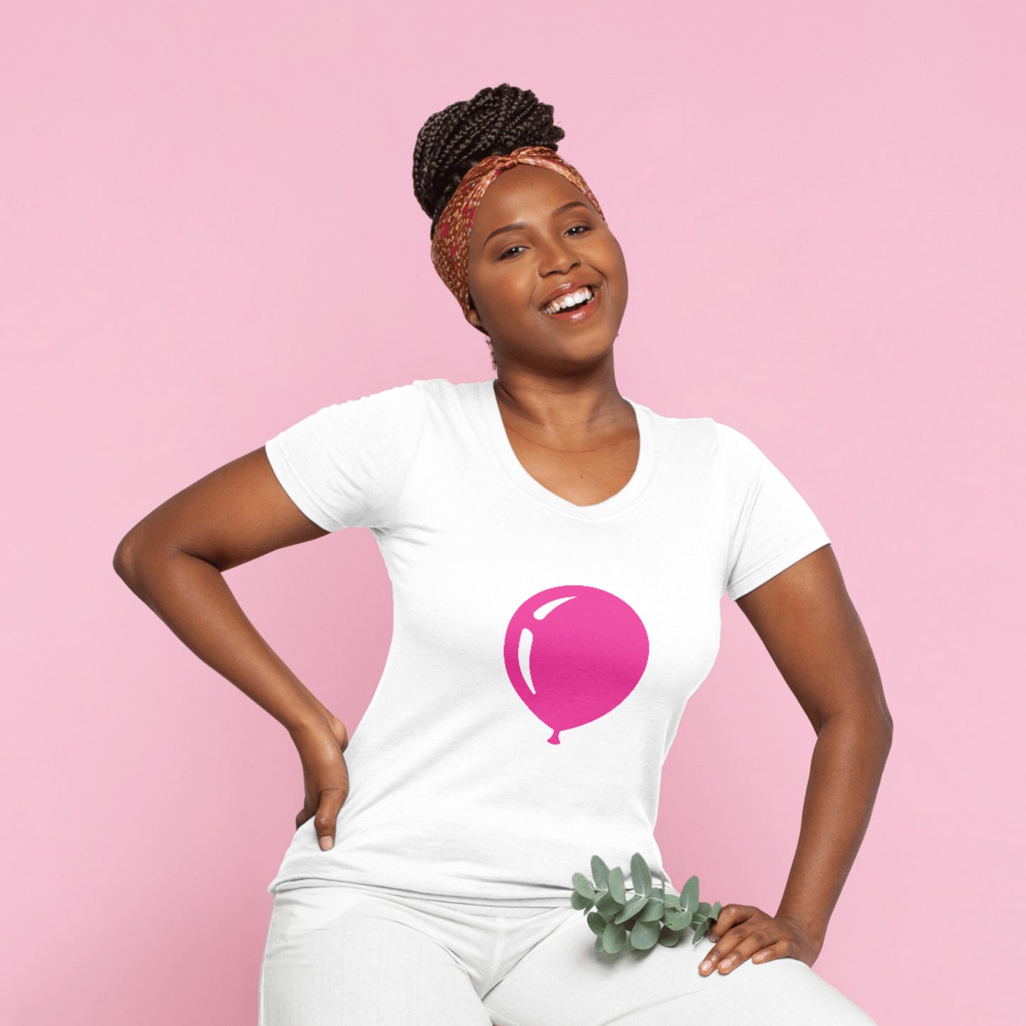 Creative pink balloon vector design for crafting projects