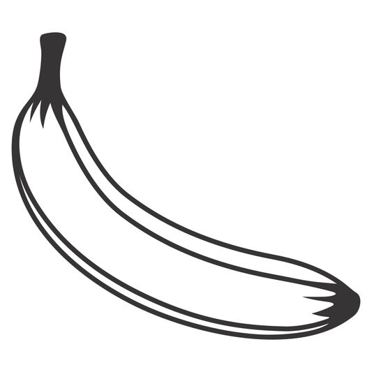 Create your own banana silhouette for crafting projects