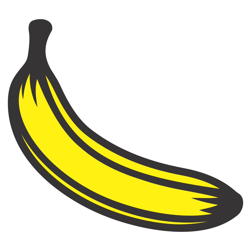 Creative banana vector design for cutting machine projects