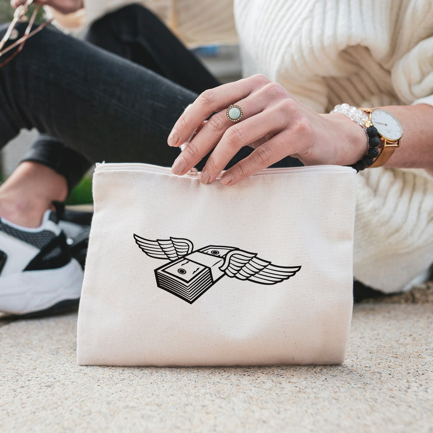 Creative vector design of flying banknote with wings