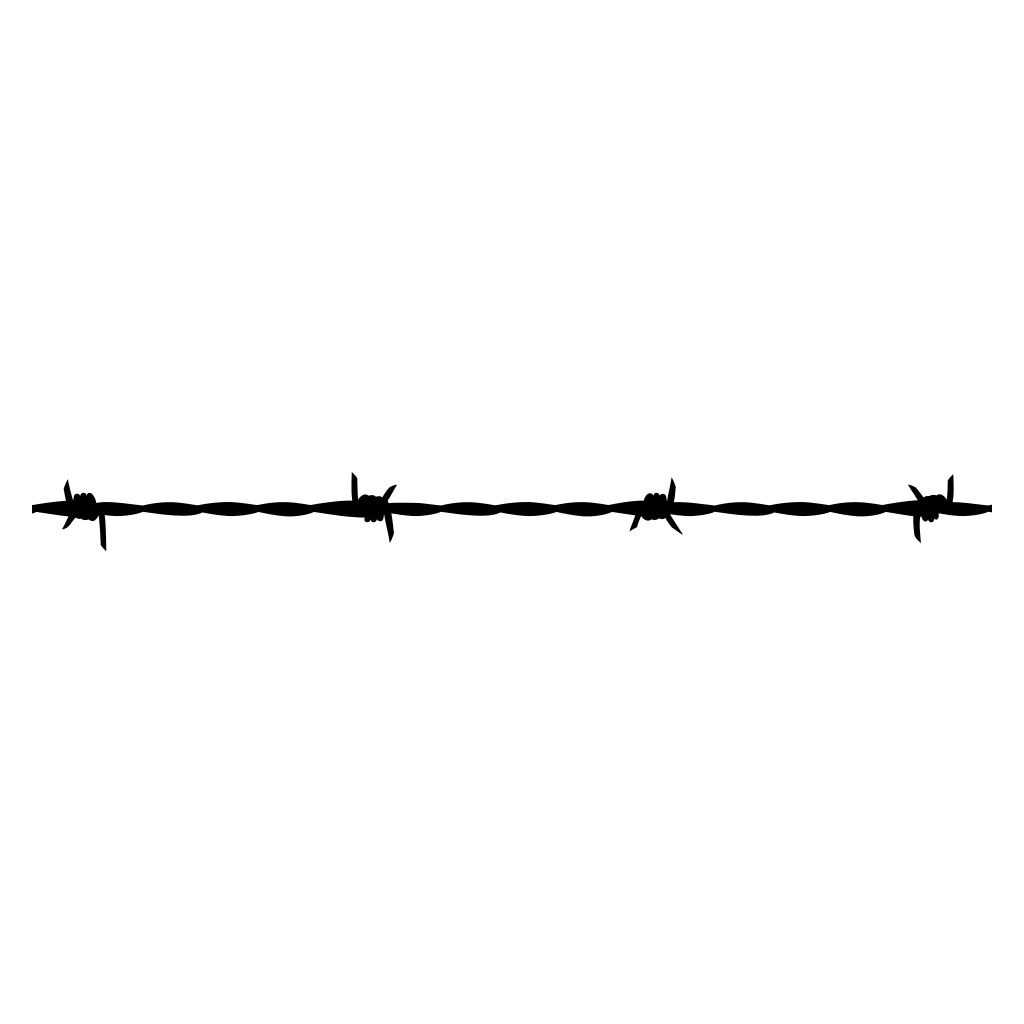 SVG design of barbed wire for cutting machines
