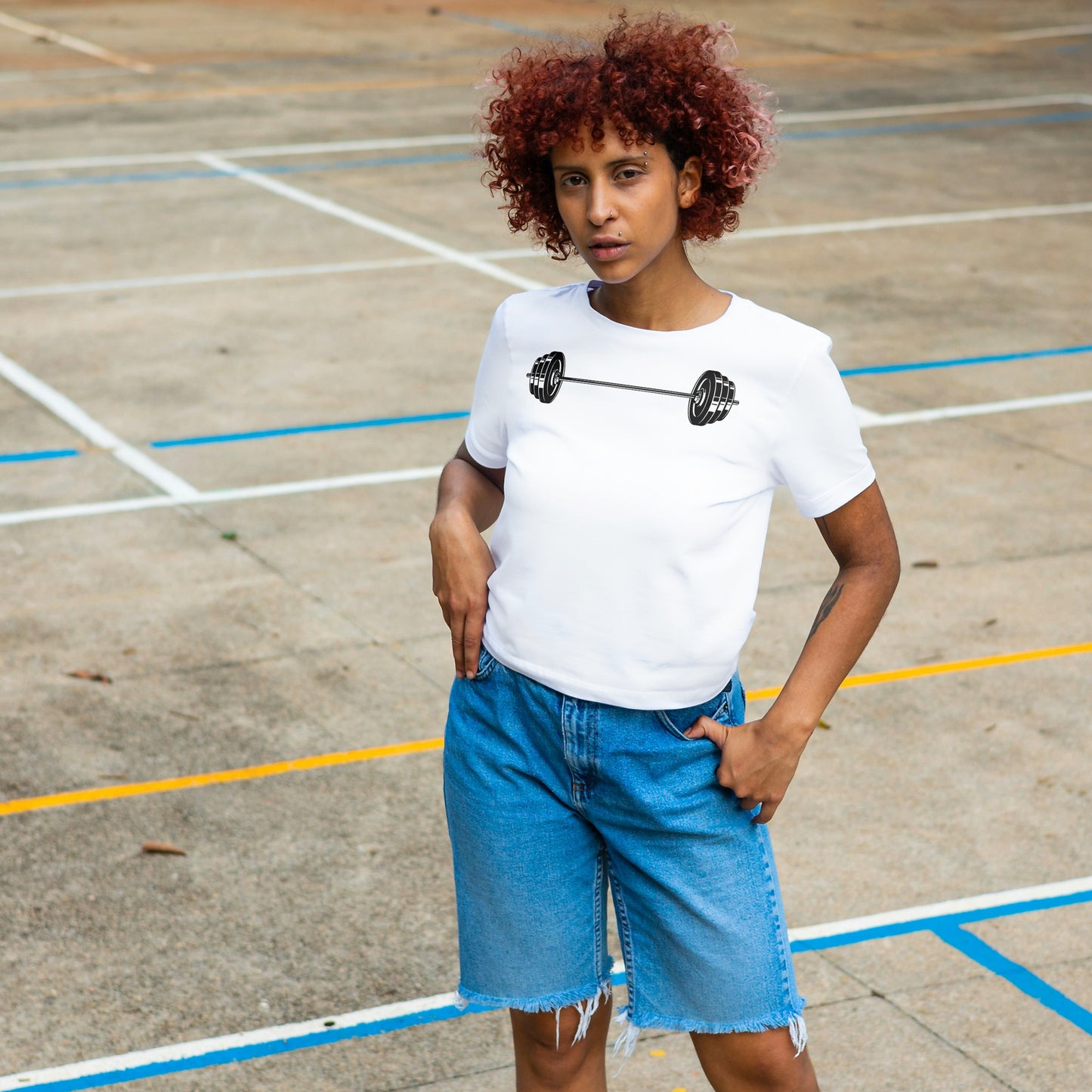 Vector design of a barbell weight for cutting use