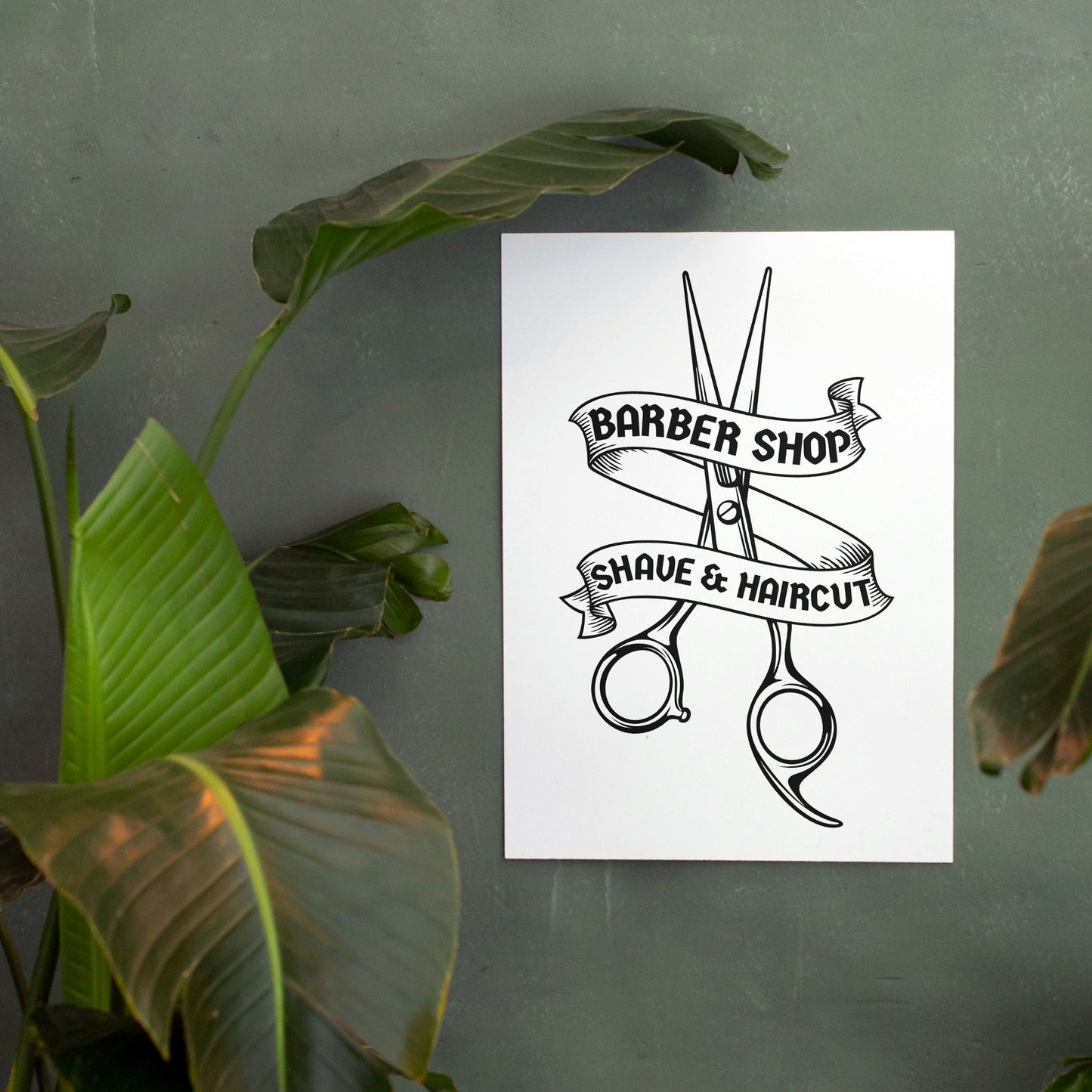 Creative barber shop design for cutting machines
