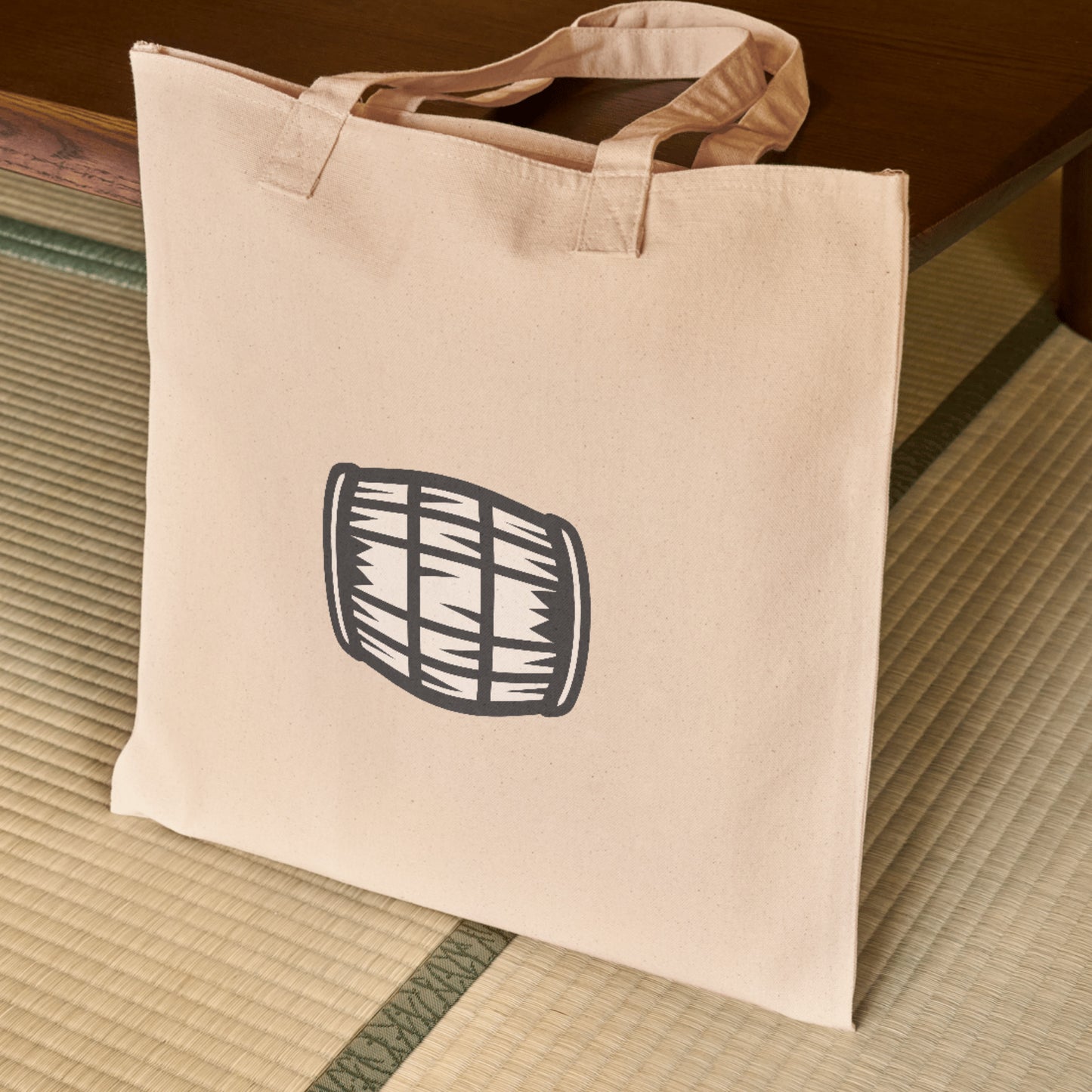 Stylish vector design of a wooden barrel for creative projects