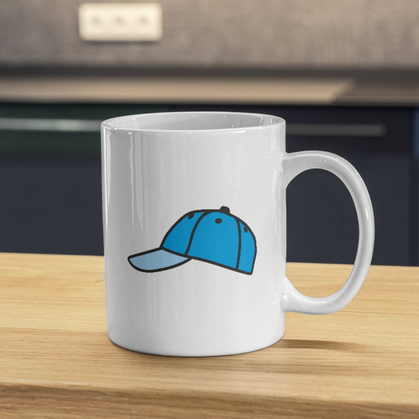Creative blue cap design for cutting machine projects