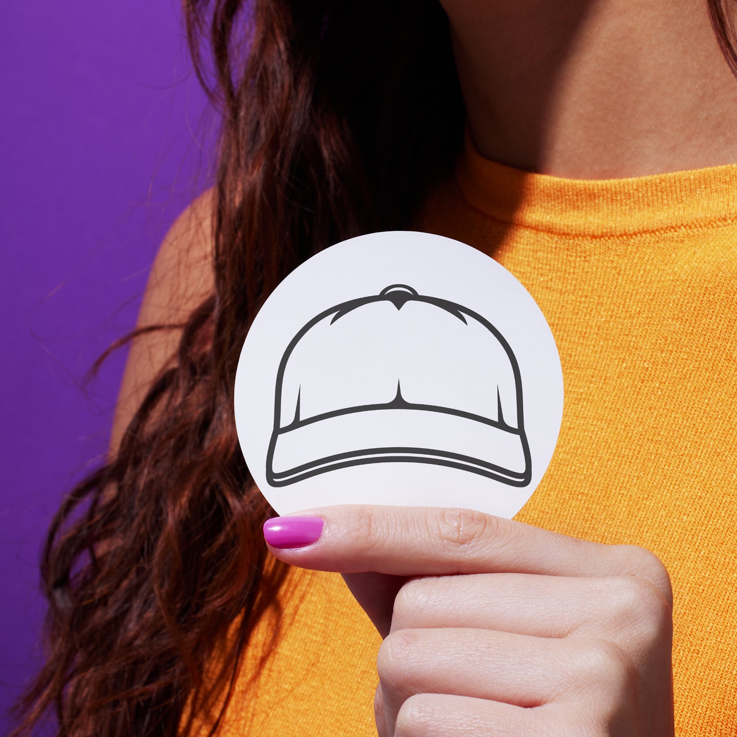 Trendy baseball cap vector design for cutting machines