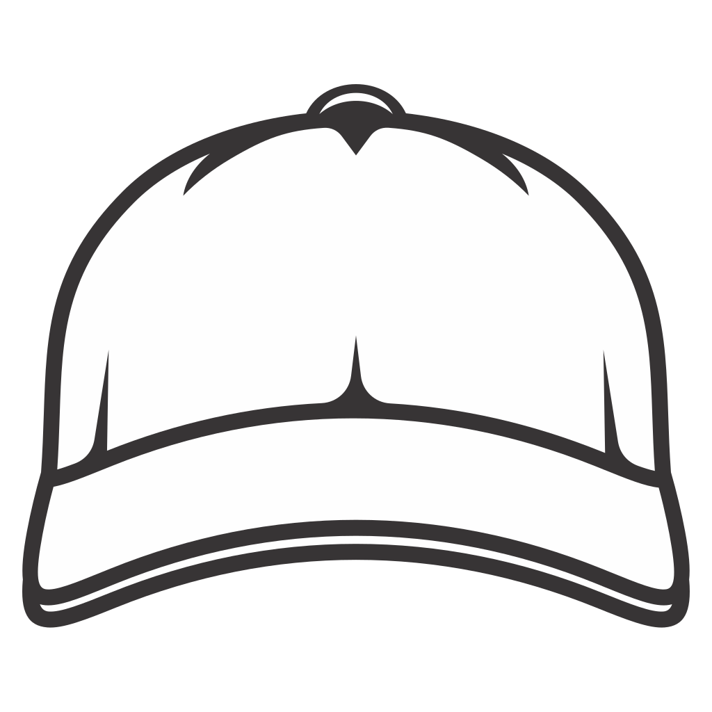 Trendy baseball cap vector design for cutting machines
