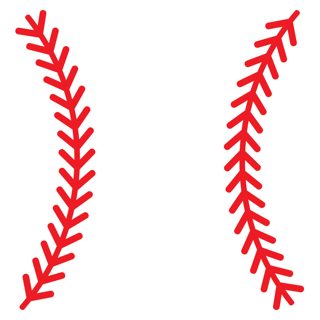 Creative vector design of baseball stitches for crafting