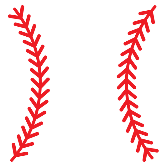 Creative vector design of baseball stitches for crafting