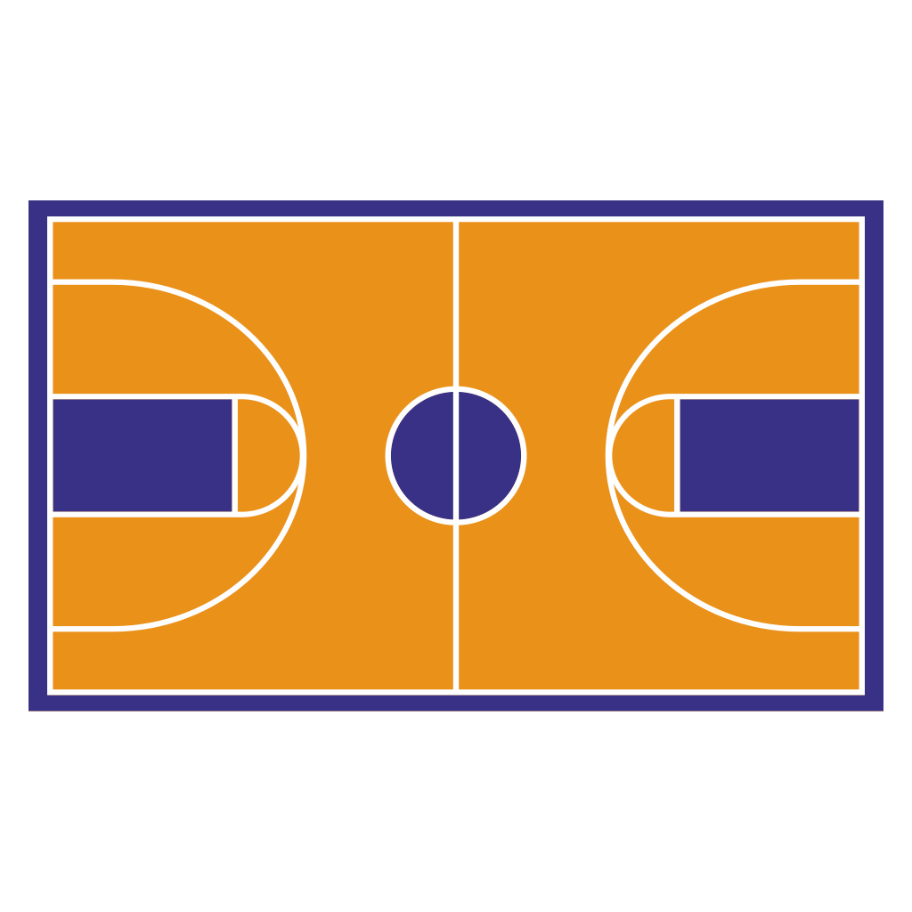 Creative basketball court design for cutting machines