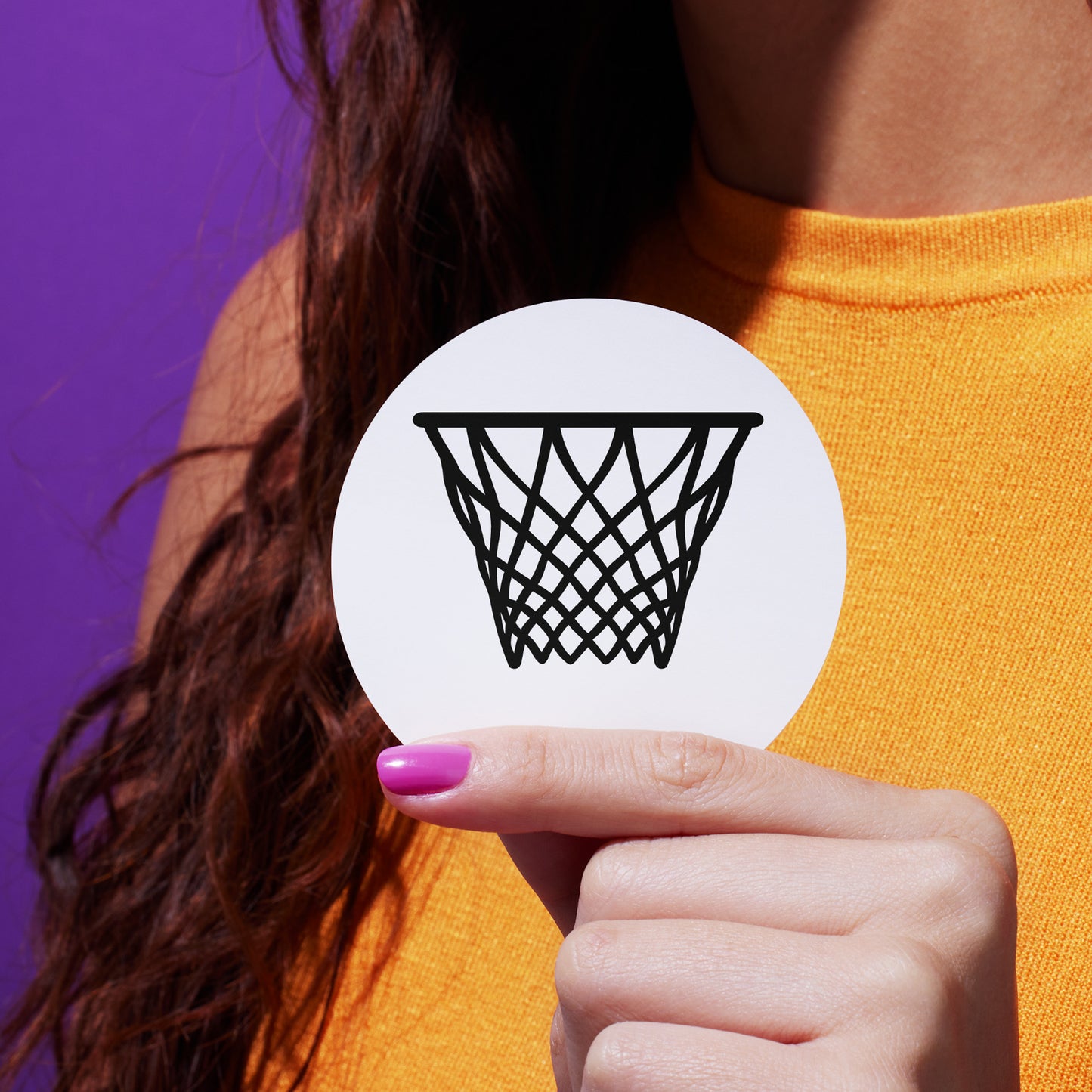 Creative black basketball hoop vector for cutting machines