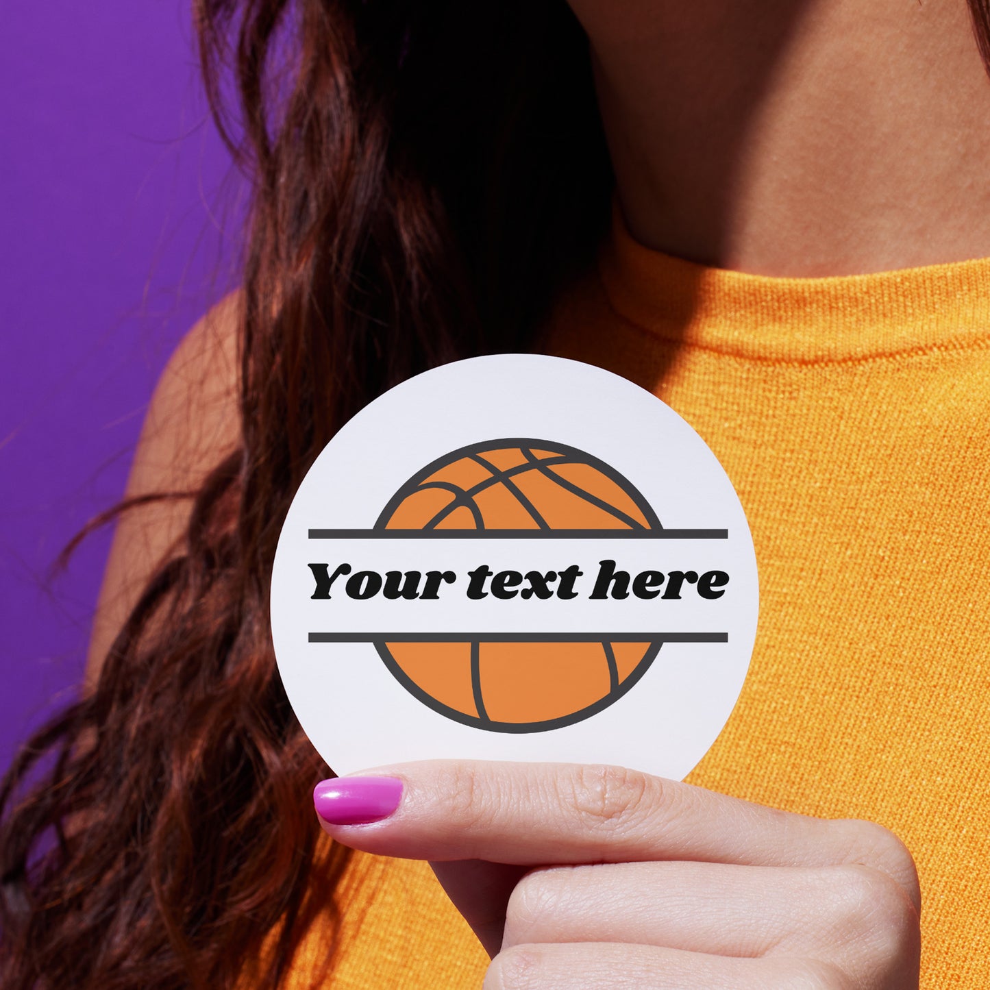 Unique basketball monogram design for personalized crafts