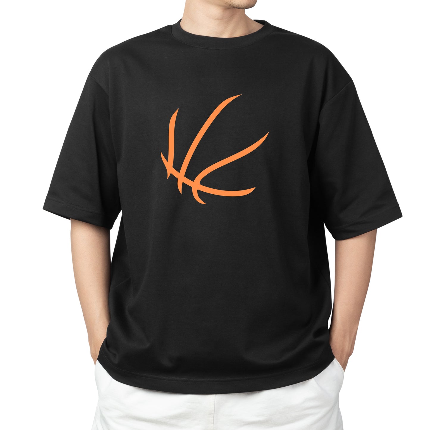 Simple and elegant basketball vector design for cutting machines