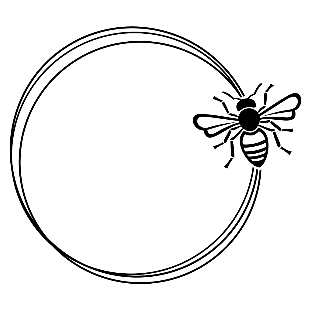 Unique bee frame design for cutting machine enthusiasts
