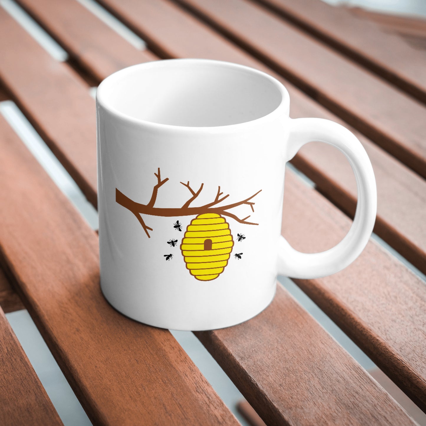 Style your craft projects with a beehive and buzzing bees design