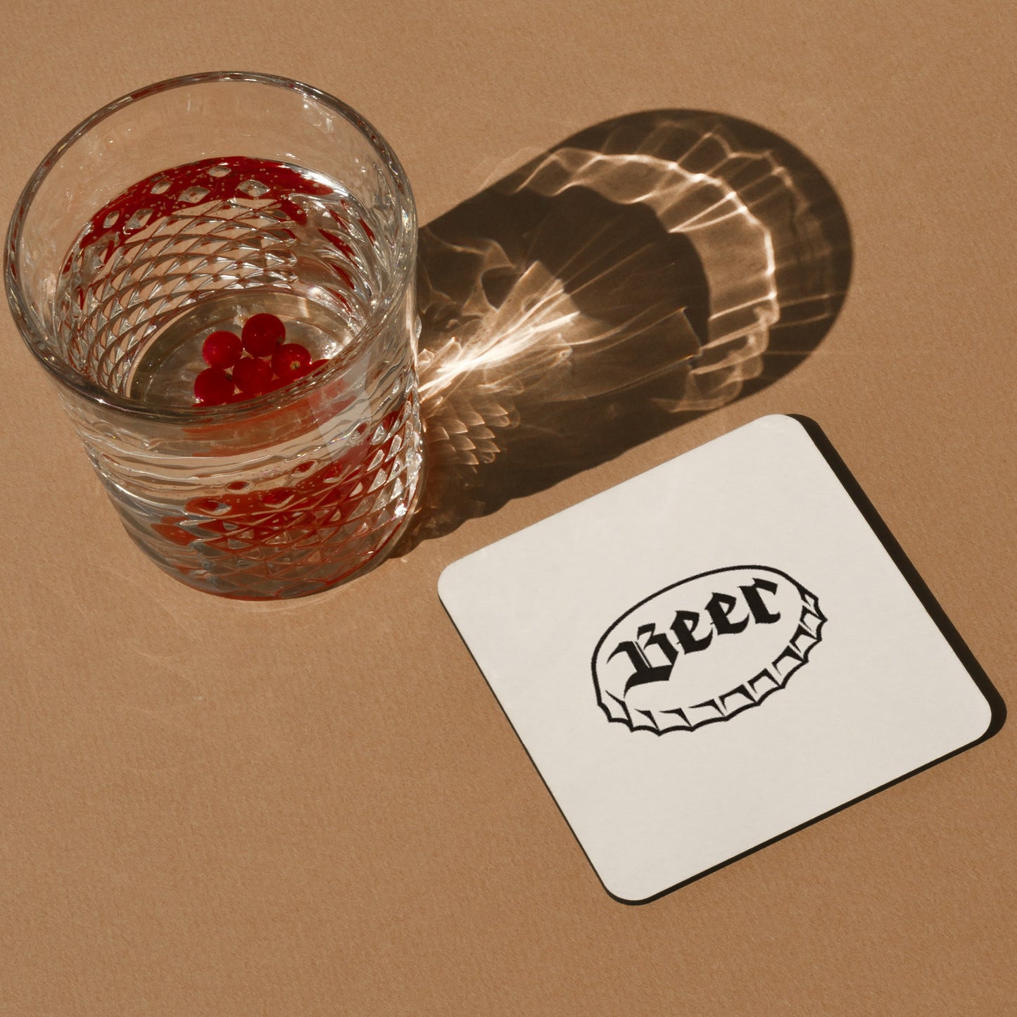 Stylish beer bottle cap design for cutting machines
